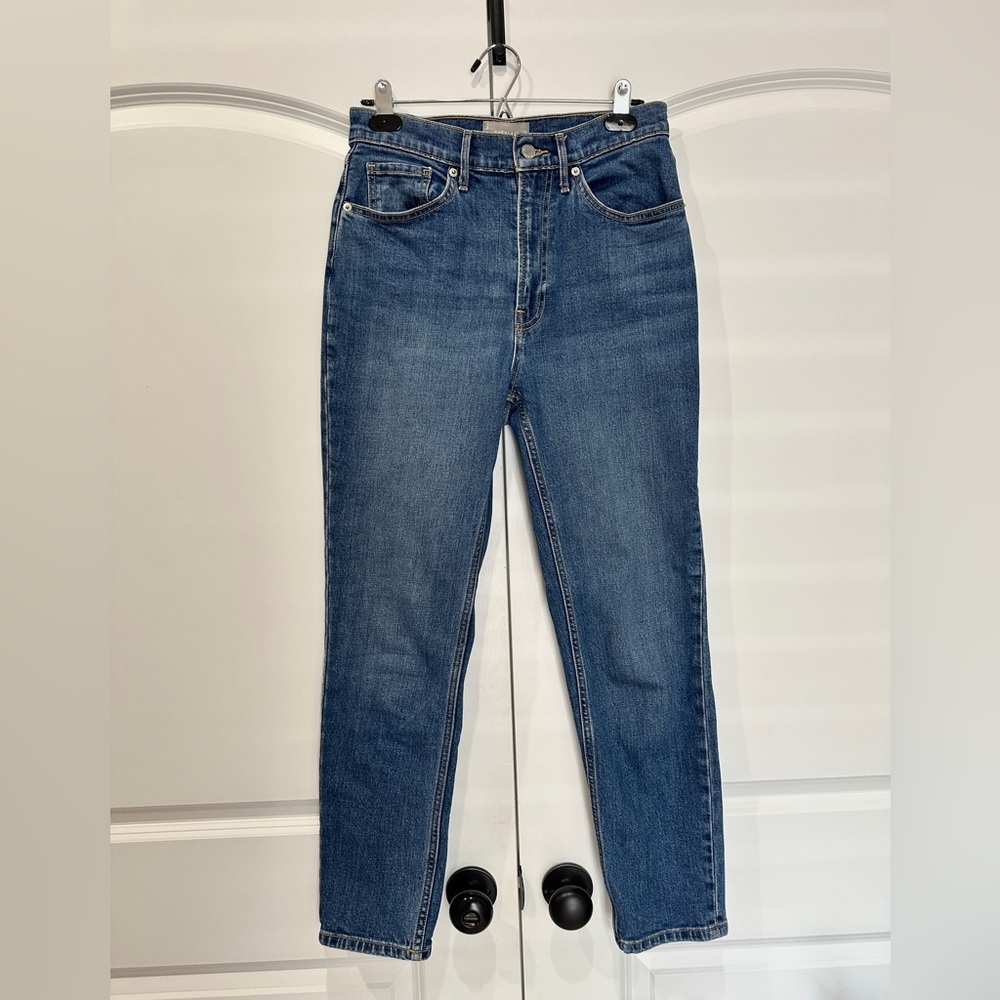 Everlane The Original Cheeky Jean 100% Organic Cotton 28 Regular Medium Blue